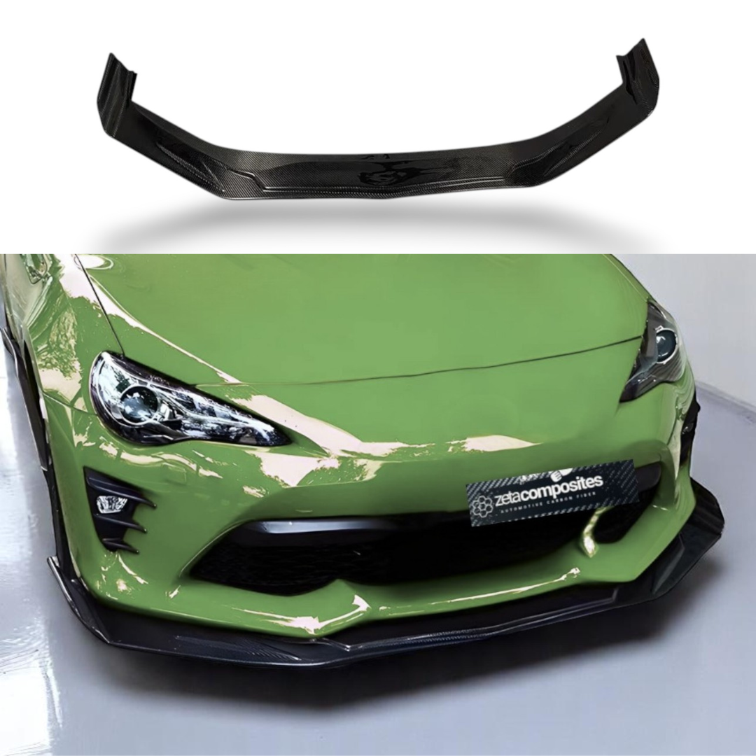 Carbon Fiber Front Lip Splitter for 2013-2016 Subaru BRZ - Track Style