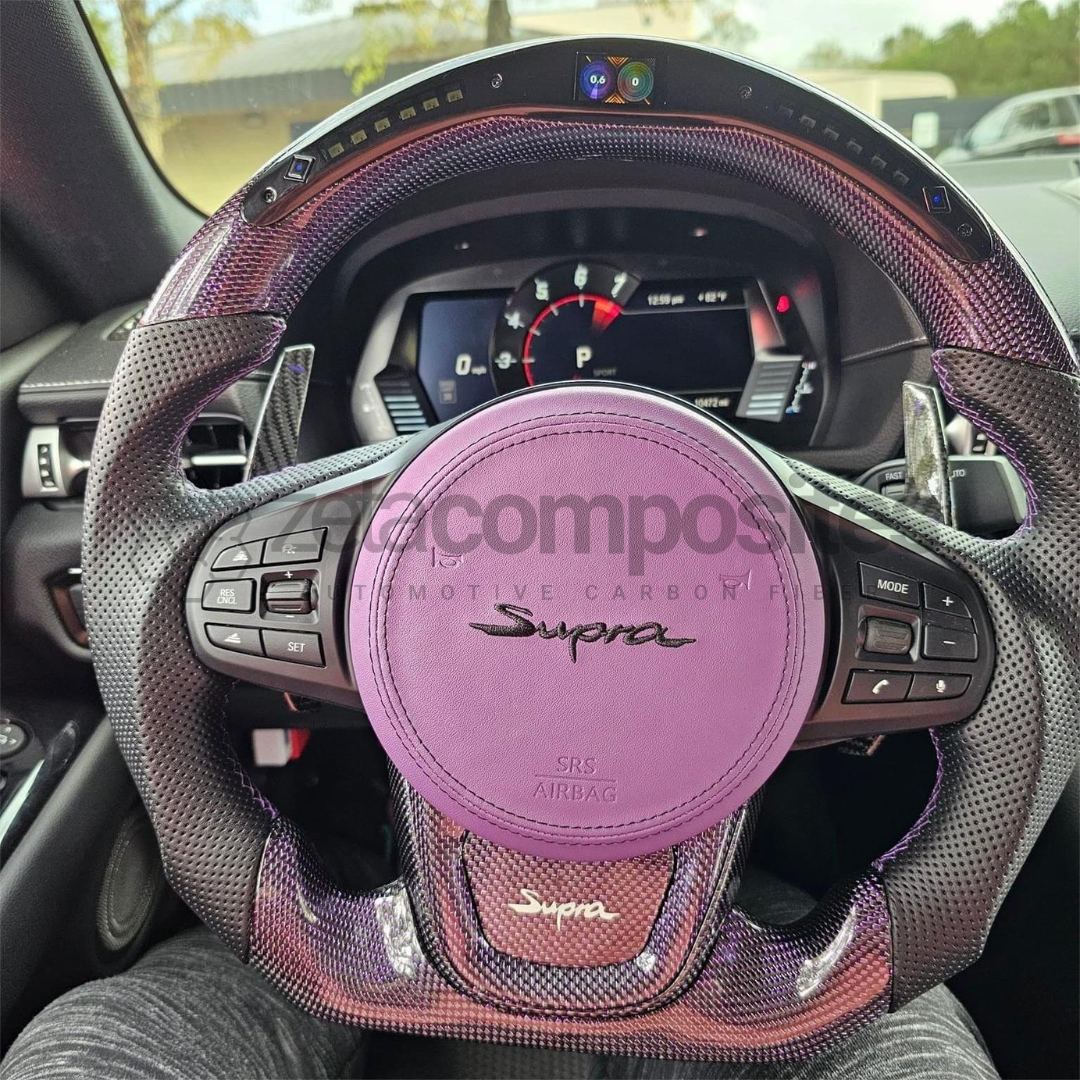 Toyota A90 Supra - Most Customizable Carbon Fiber Steering Wheel