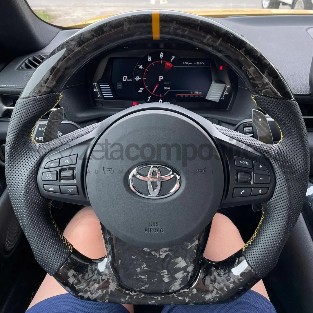 2020+ A90 Mk5 Toyota GR Supra Carbon Fiber Steering Wheel Customizable