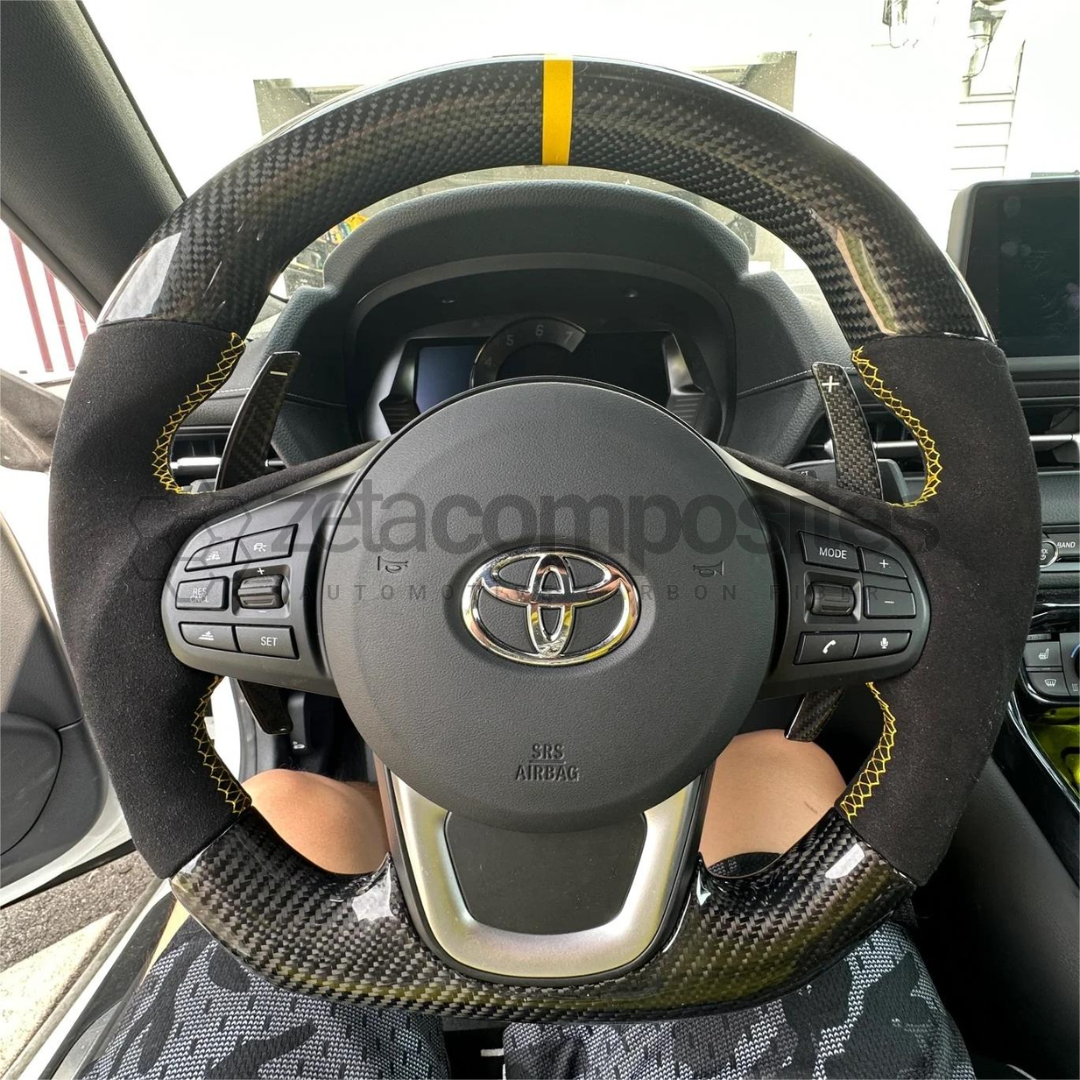 Toyota A90 Supra - Most Customizable Carbon Fiber Steering Wheel