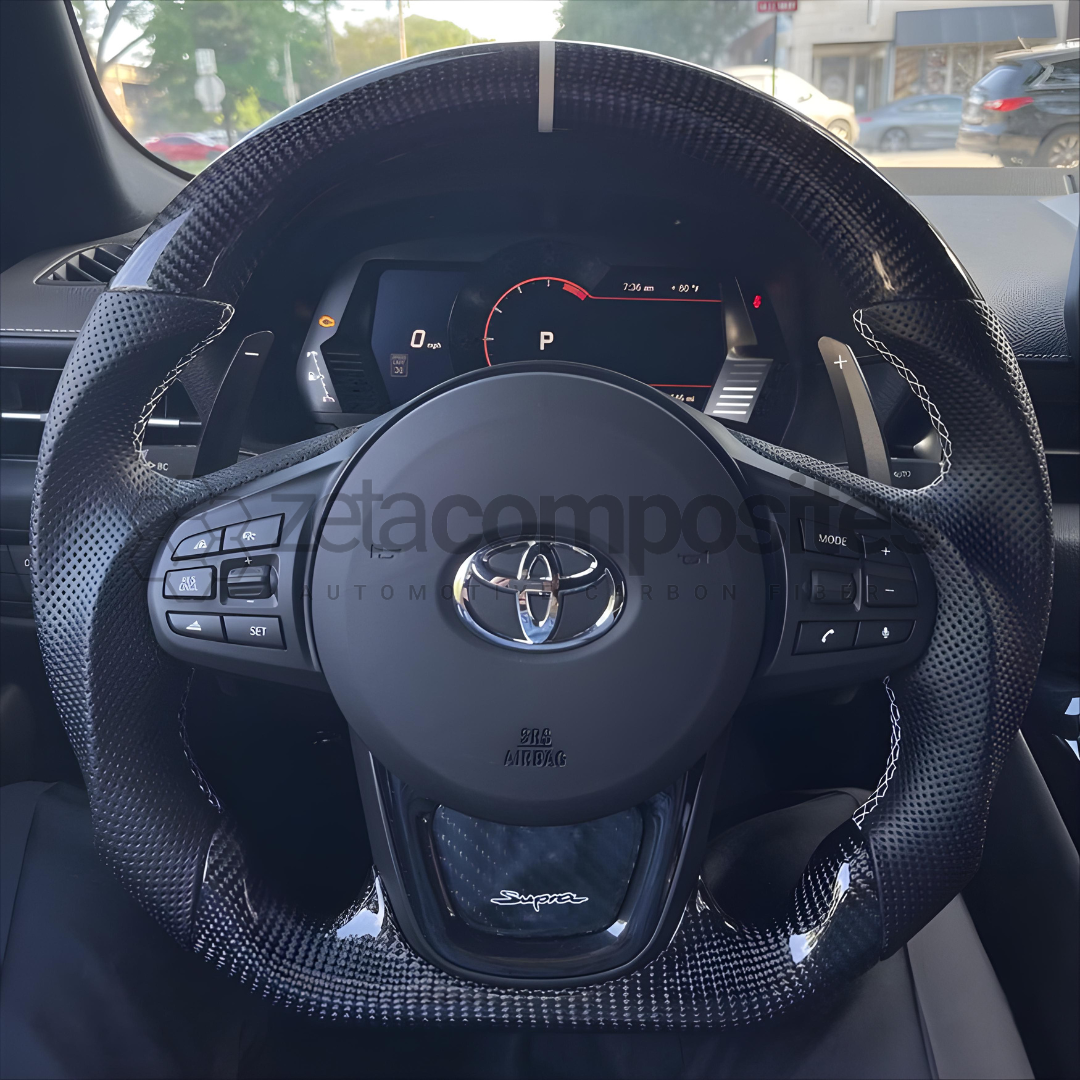 Toyota A90 Supra - Most Customizable Carbon Fiber Steering Wheel