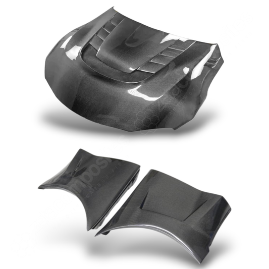 For Supra MKV Carbon Fiber Hood & Fender Kit - Performance Style