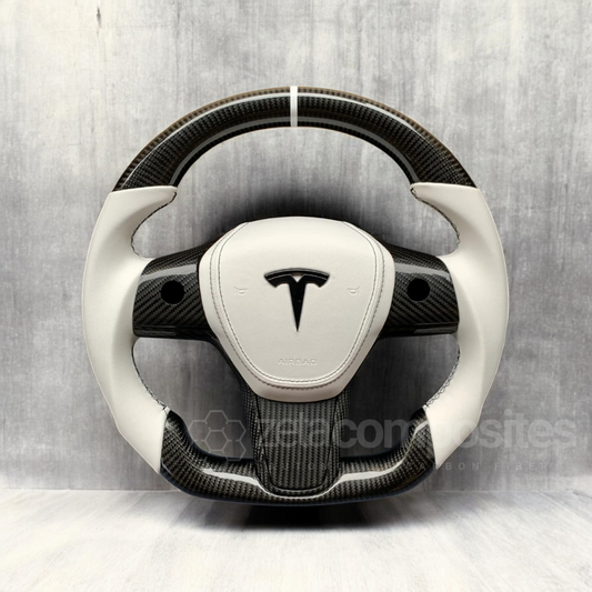 custom carbon fiber steering wheel tesla model 3 tesla model y