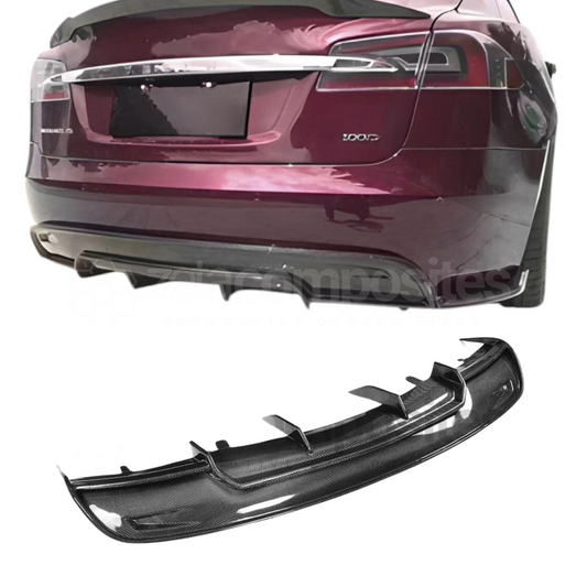 Tesla Model S Carbon Fiber Rear Diffuser