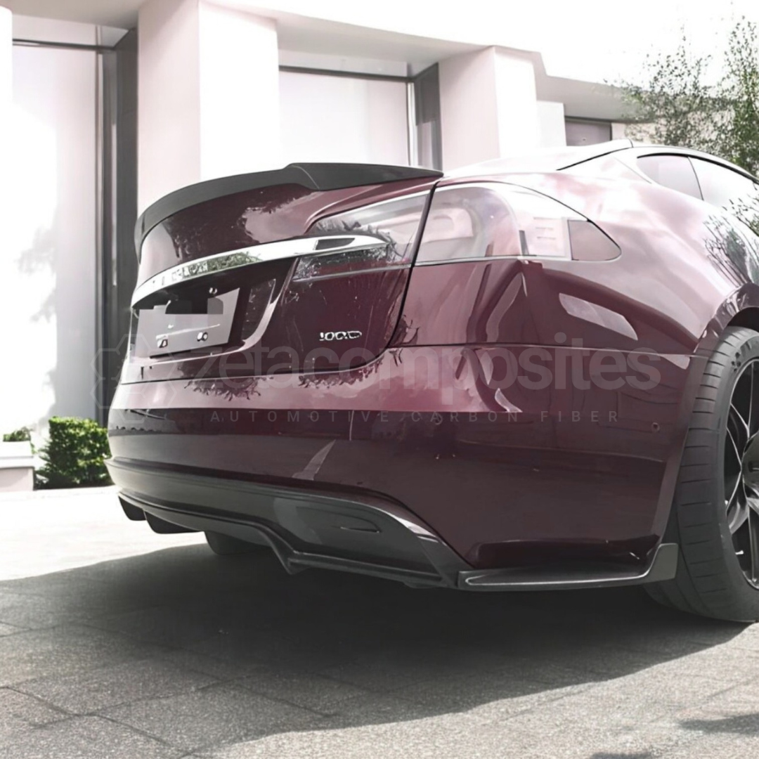 Tesla Model S Carbon Fiber Rear Diffuser