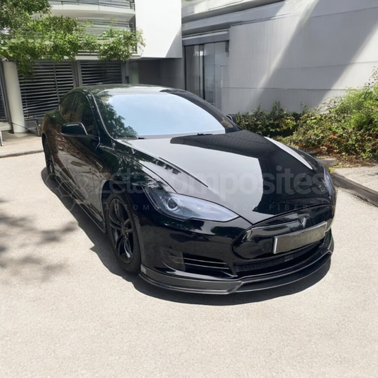 Tesla Model S Carbon Fiber Front Lip / Splitter