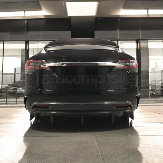 Tesla Model X Carbon Fiber Rear Diffuser