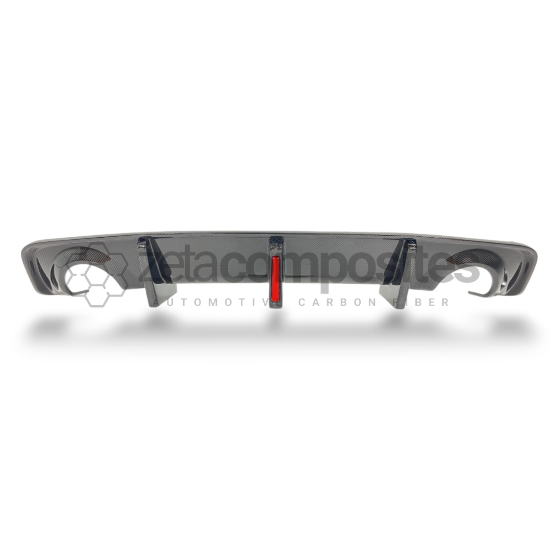 Dodge Charger SRT Widebody Carbon Fiber Rear Diffuser W/ Brake Light