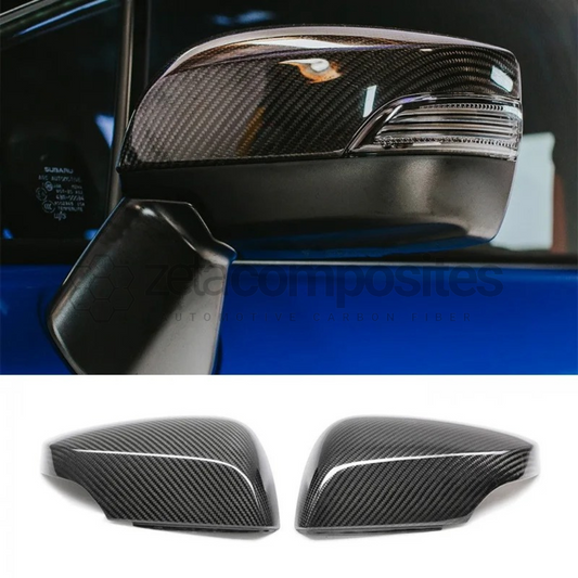 Carbon Fiber Mirror Covers w/ Turn Signal Cutout 2015-2021 WRX / 2015-2021 STI