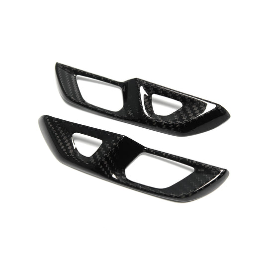 (2020'+) C8 Corvette Carbon Fiber Door Lock Trim Covers
