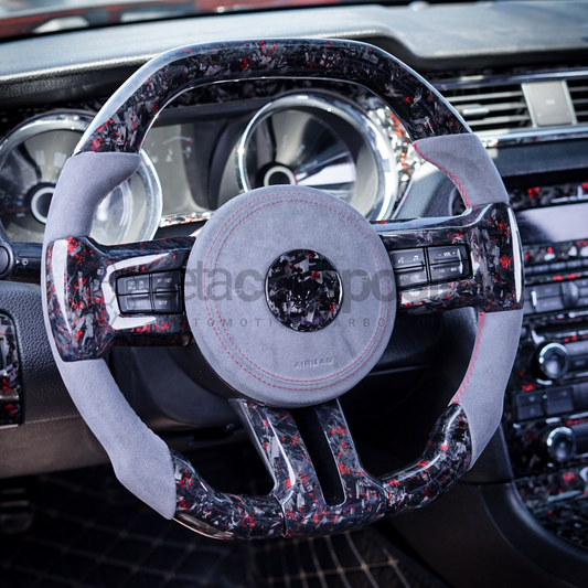 2010-2014 Mustang Carbon Fiber Steering Wheel Customizable