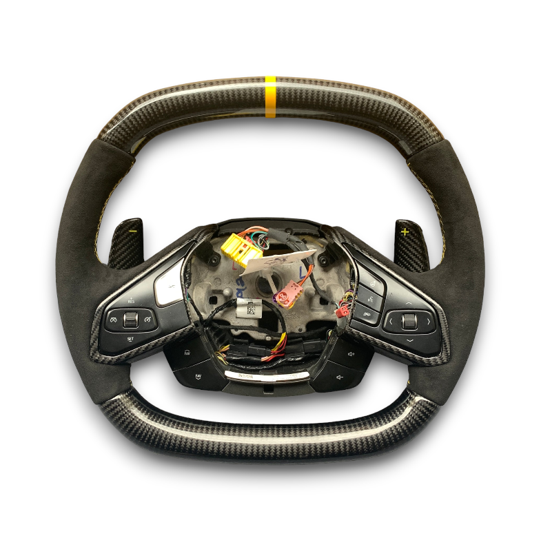 C8 Corvette 2020+ Customizable Carbon Fiber Steering Wheel