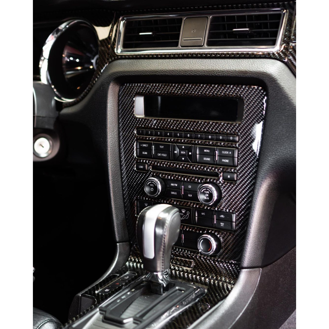 2010-2014 Mustang Carbon Fiber OEM Radio Trim – ZetaComposites