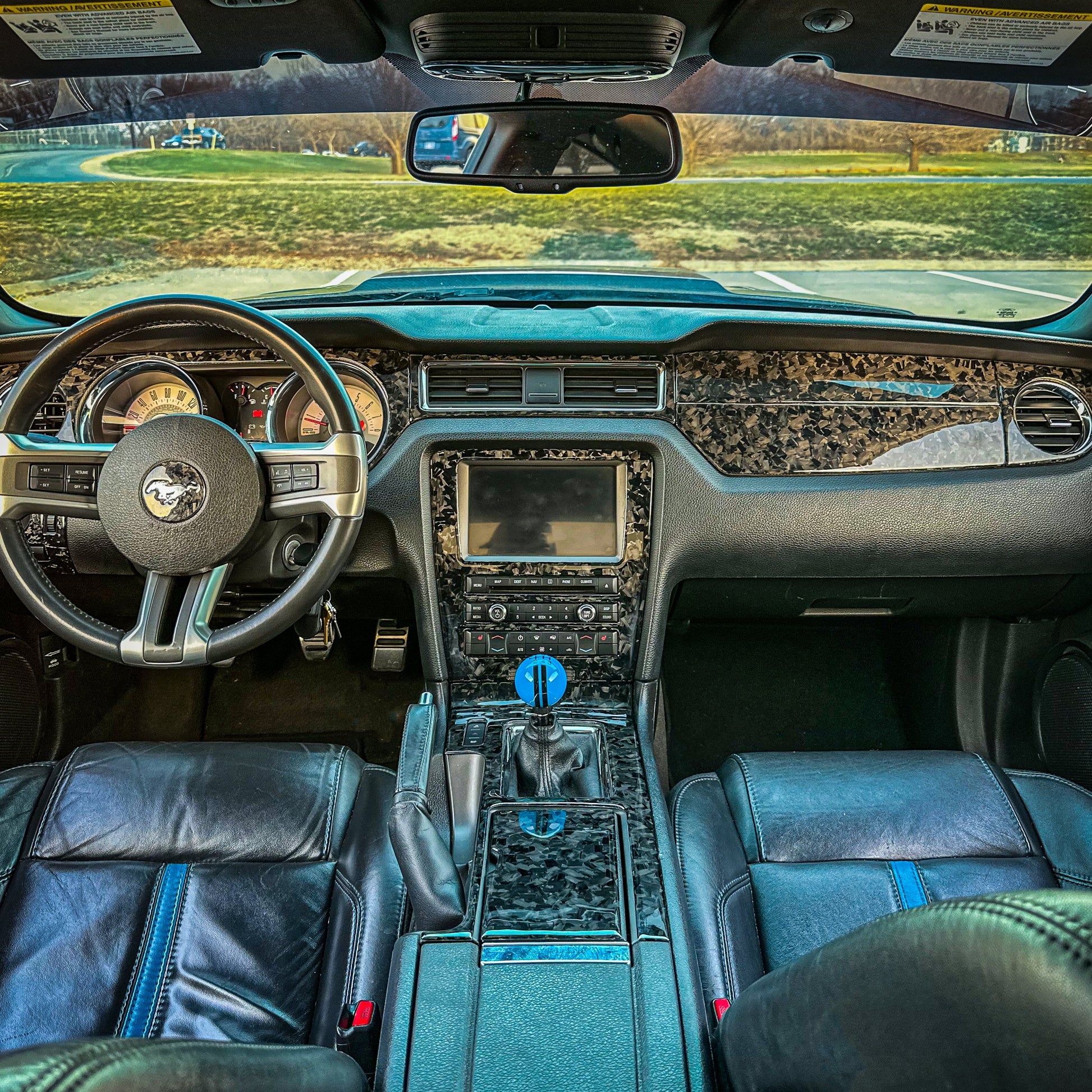forged carbon fiber interior kit for mustang s197