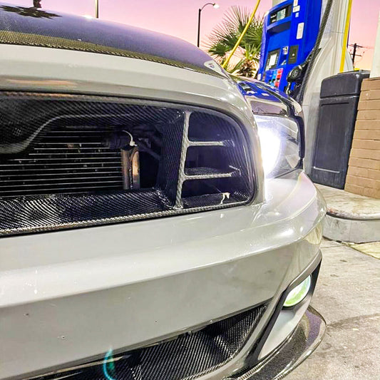 2013-2014 Mustang Carbon Fiber Gt500 Style Upper Grille