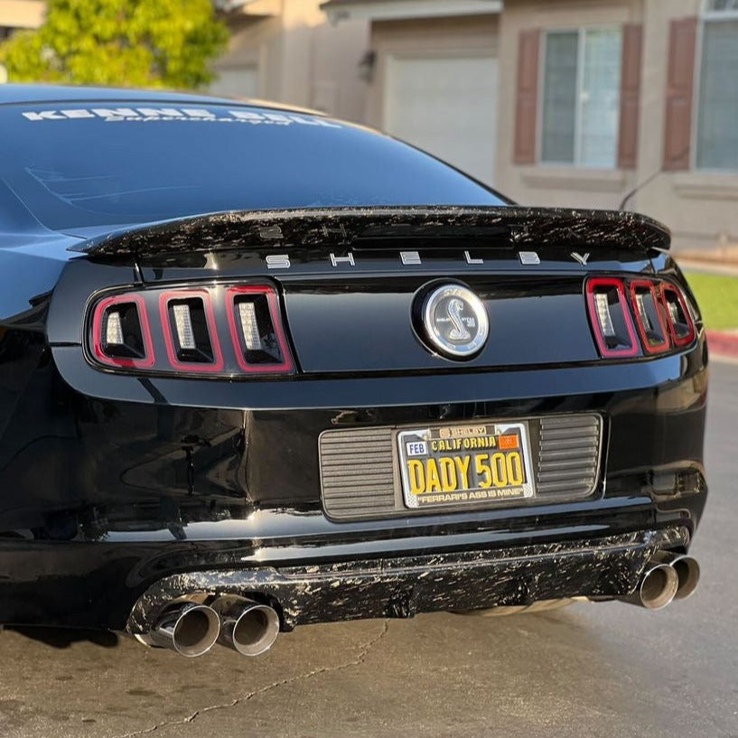 2013-2014 Mustang Carbon Fiber Gt500 Quad Tip Diffuser Rear Valance