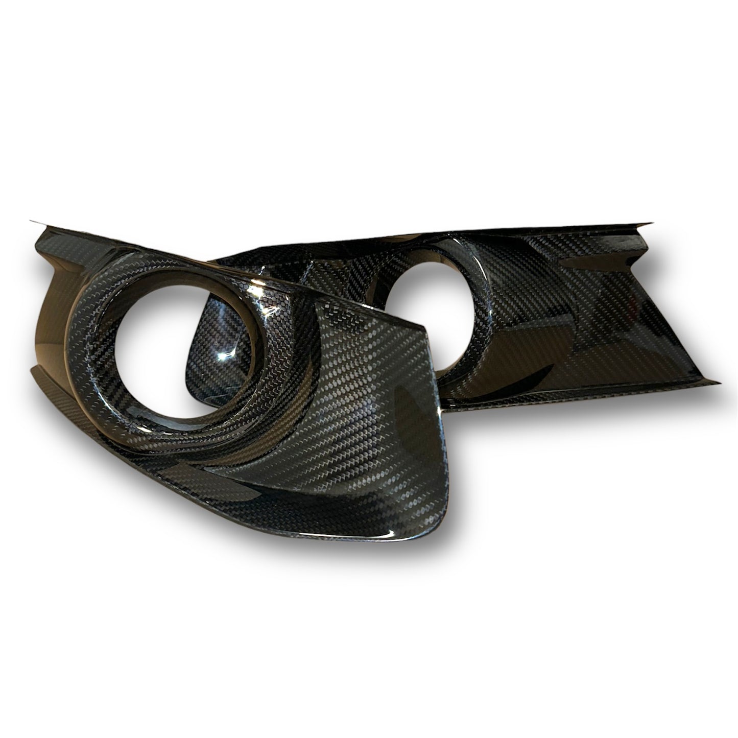 carbon fog light covers mustang