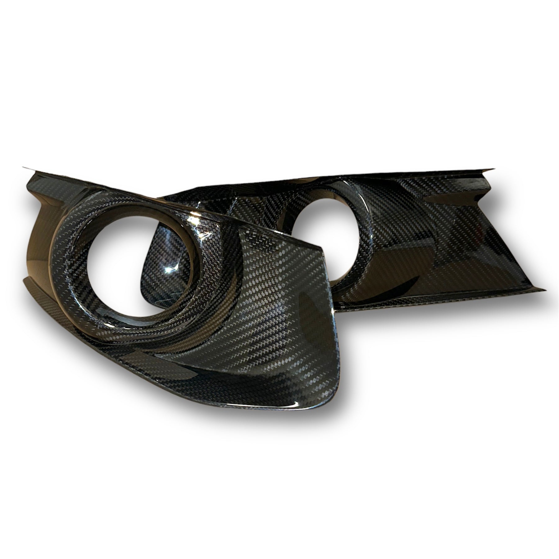 carbon fog light covers mustang
