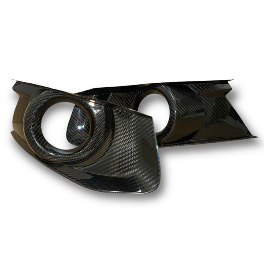 carbon fog light covers mustang
